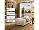 Best for Home Boxspringbett Trinity K-14 Single Grau mit Bettkasten & Topper Bild 5