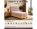 Best for Home Boxspringbett Trinity K-14 Single Rosa mit Bettkasten & Topper Bild 3