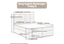 Best for Home Boxspringbett Trinity K-1 LUX Modernes Boxspringbett mit Stauraum & Komfort Bild 3
