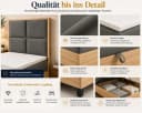 Best for Home Boxspringbett Trinity K-2 Plate mit Bettkasten & Topper grau Bild 4