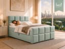 Best for Home Boxspringbett Trinity K-1 LUX Mintgrün mit Stauraum Bild 1