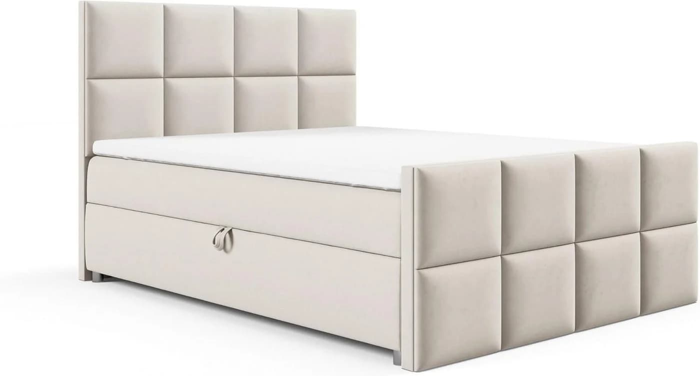 Best for Home Boxspringbett Trinity K-1 LUX Beige mit Stauraum & Topper - Bild 2