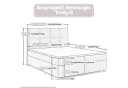 Best for Home Boxspringbett Trinity K-1 LUX Beige mit Stauraum & Topper Bild 3