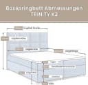 Best for Home Boxspringbett Trinity K-2 LUX mit Stauraum und Topper Bild 1