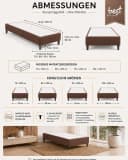 Best for Home Boxspringbett Rahmen Massivholz Braun Bild 5