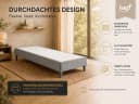 Best for Home Boxspringbett Rahmen Massivholz Grau 12 cm Füße Bild 3
