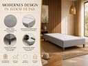 Best for Home Boxspringbett Rahmen Massivholz Grau 12 cm Füße Bild 4