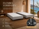 Best for Home Boxspringbett Rahmen Massivholz Grau 12 cm Füße Bild 5
