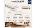 Best for Home Boxspringbett Rahmen Massivholz Beige Bild 5
