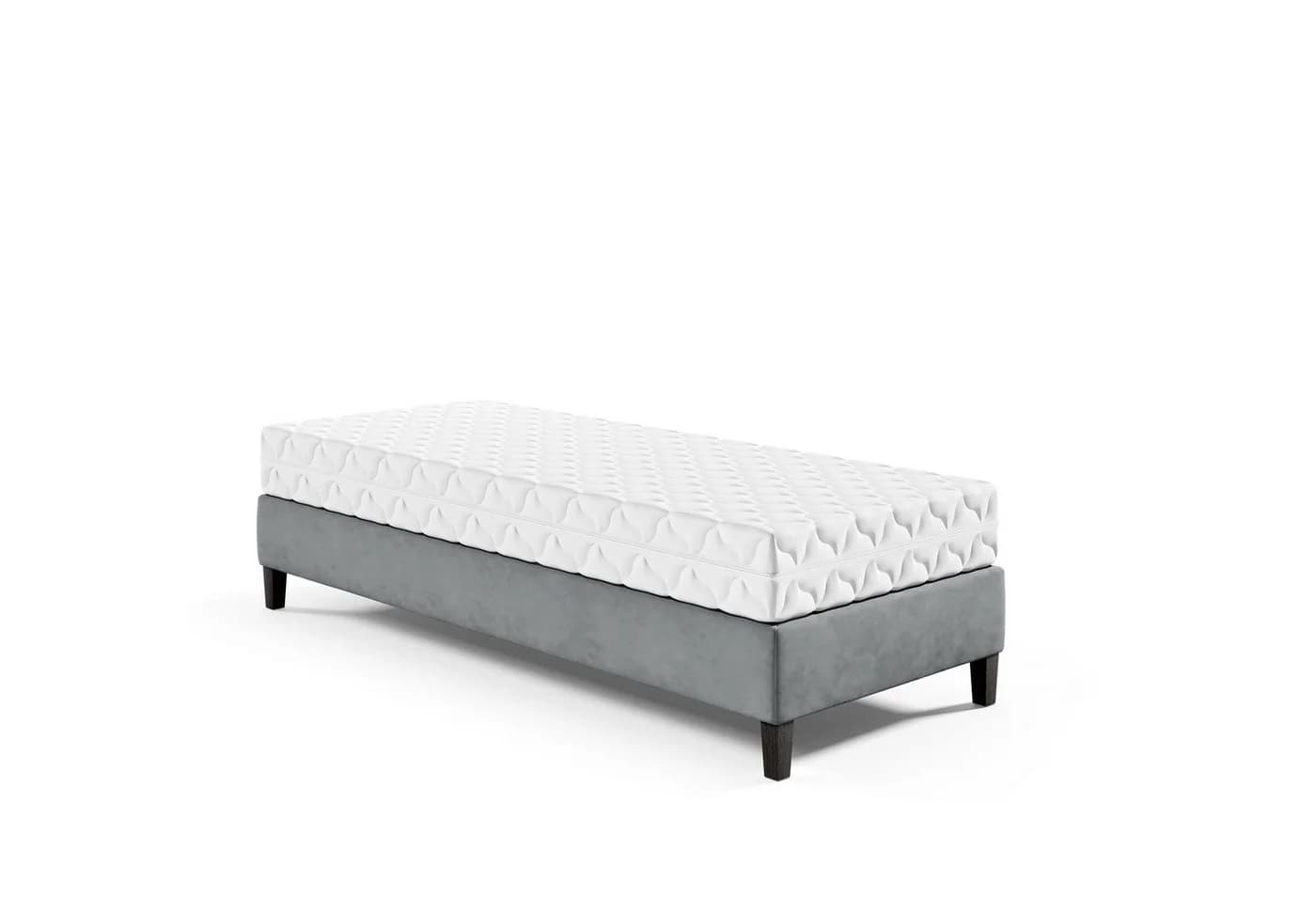 Best for Home Boxspringbett Rahmen Massivholz Grau 12cm Füße - Bild 2
