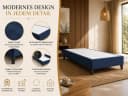 Best for Home Boxspringbettgestell Trinity Massivholz blau Bild 3