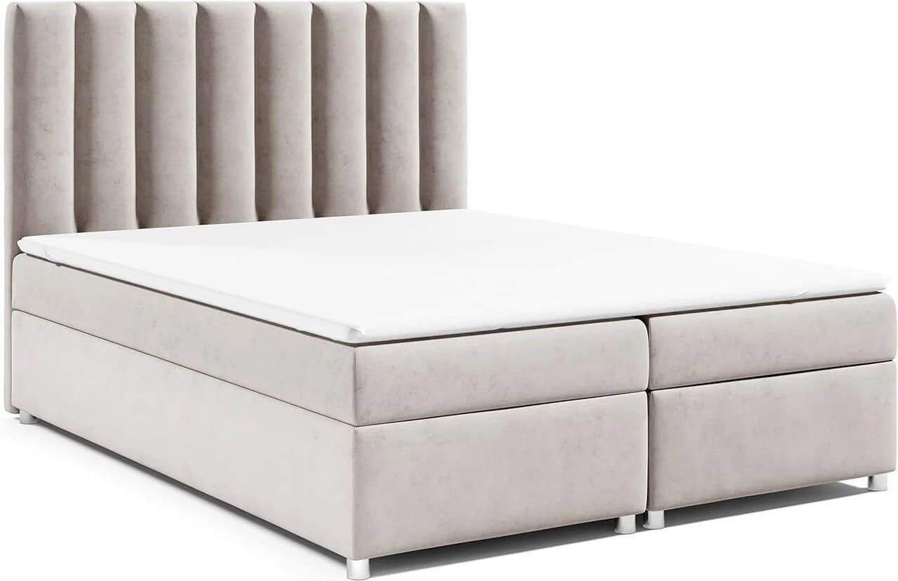 Best for Home Boxspringbett Trinity K-10 Beige mit Bettkasten & Bonellmatratze - Bild 2