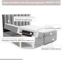 Best for Home Boxspringbett Trinity K-10 Beige mit Bettkasten & Bonellmatratze Bild 5