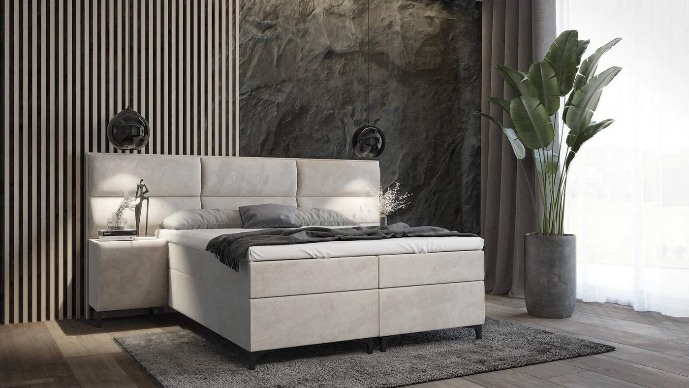 Best for Home Boxspringbett Sapri mit Topper, Schubladen & Nachttischen - Bild 2