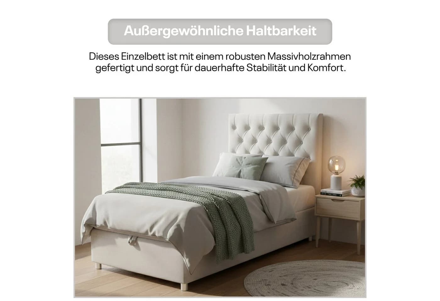 Best for Home Boxspringbett Trinity K-14 mit Bettkasten & gepolstertem Kopfteil - Bild 4