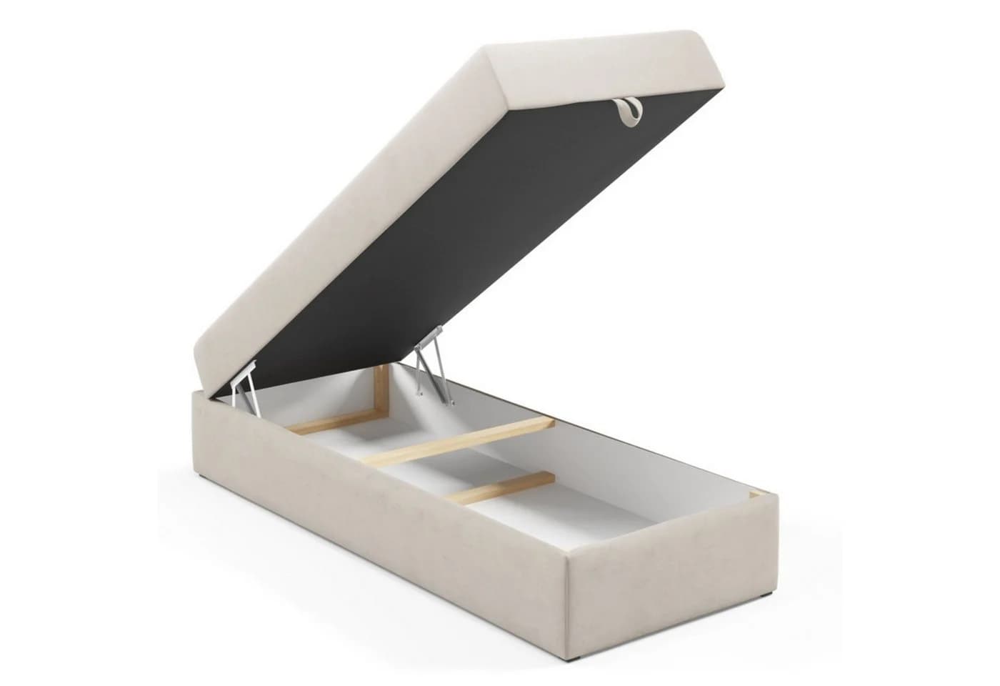 Best for Home Boxspringbett Single-Box mit Bonell Matratze & Stauraum