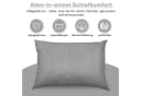 Best for Home Schlafkissen 40x60 cm Baumwolle Hohlfaser Grau Bild 1