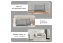 Best for Home Schlafkissen 40x60 cm Baumwolle Hohlfaser Grau Bild 3