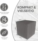 Best for Home Sitzwürfel Pouf Hocker Samt Anthrazit Bild 1