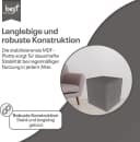 Best for Home Sitzwürfel Pouf Hocker Samt Anthrazit Bild 3