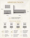 Best for Home Boxspringbett K15 Single SLIM mit Bettkasten & Topper Bild 3