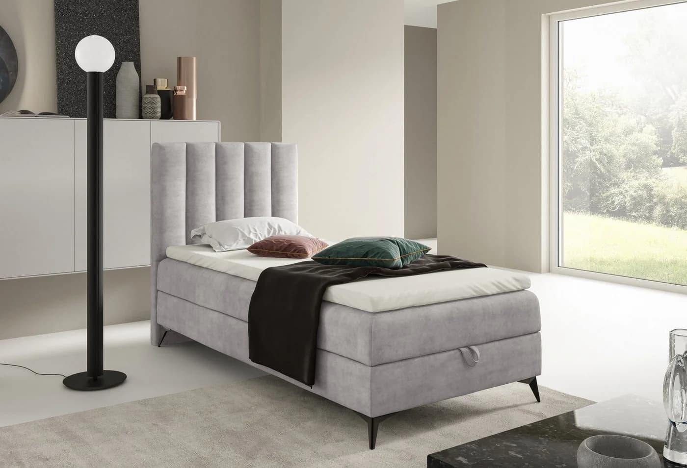 Best for Home Boxspringbett K10 Single SLIM mit Bettkasten - Bild 3