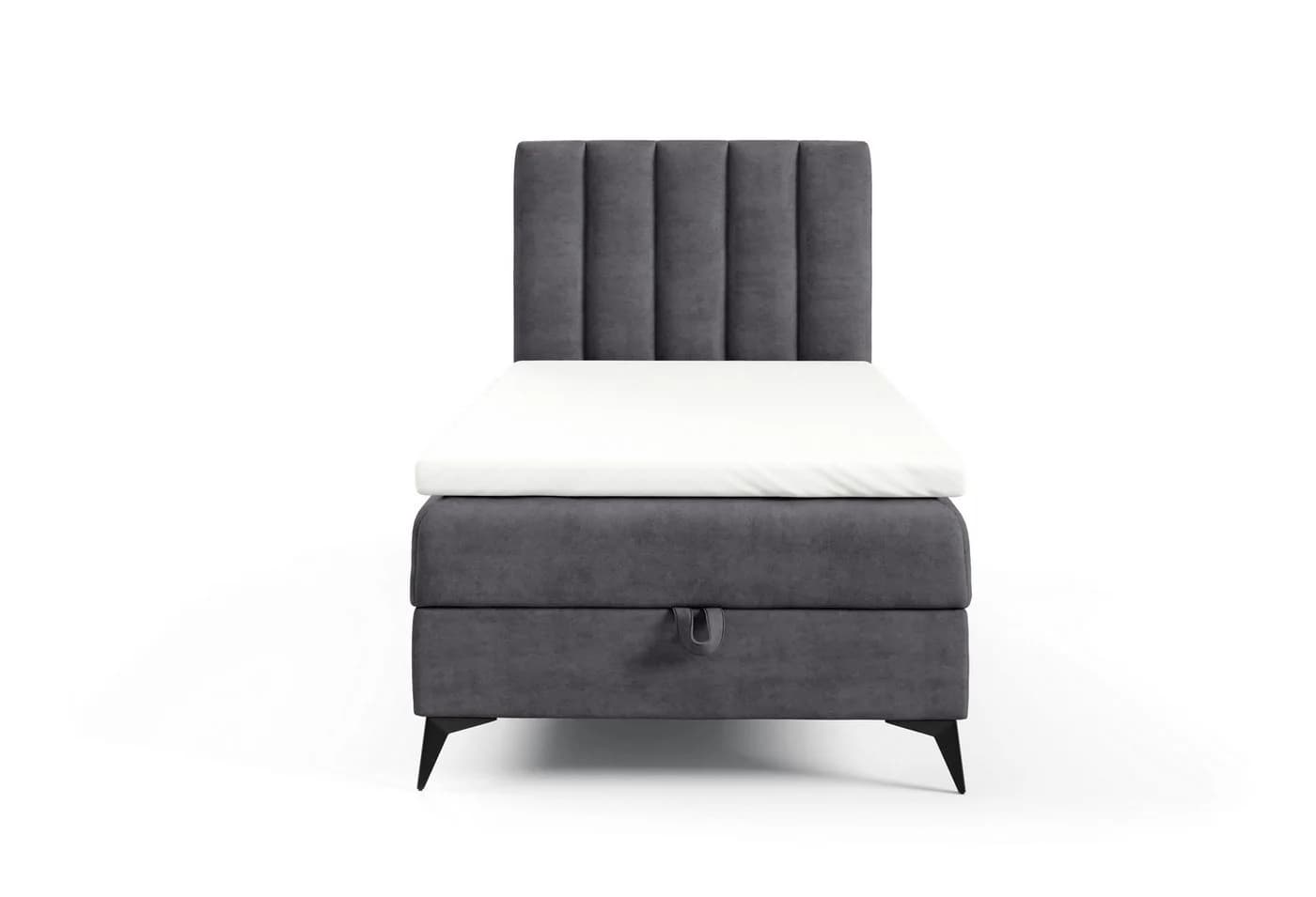 Best for Home Boxspringbett K10 Single SLIM mit Bettkasten & Topper H3