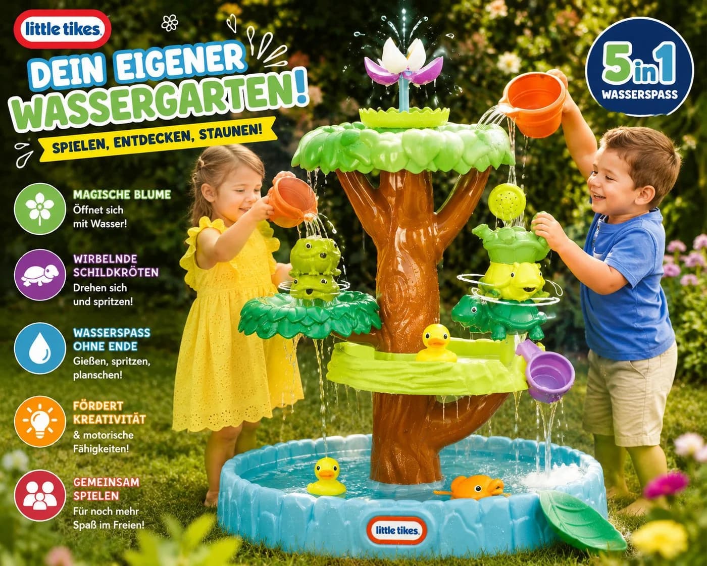 Little Tikes Magic Flower Wassertisch Bunt Interaktiv - Bild 5
