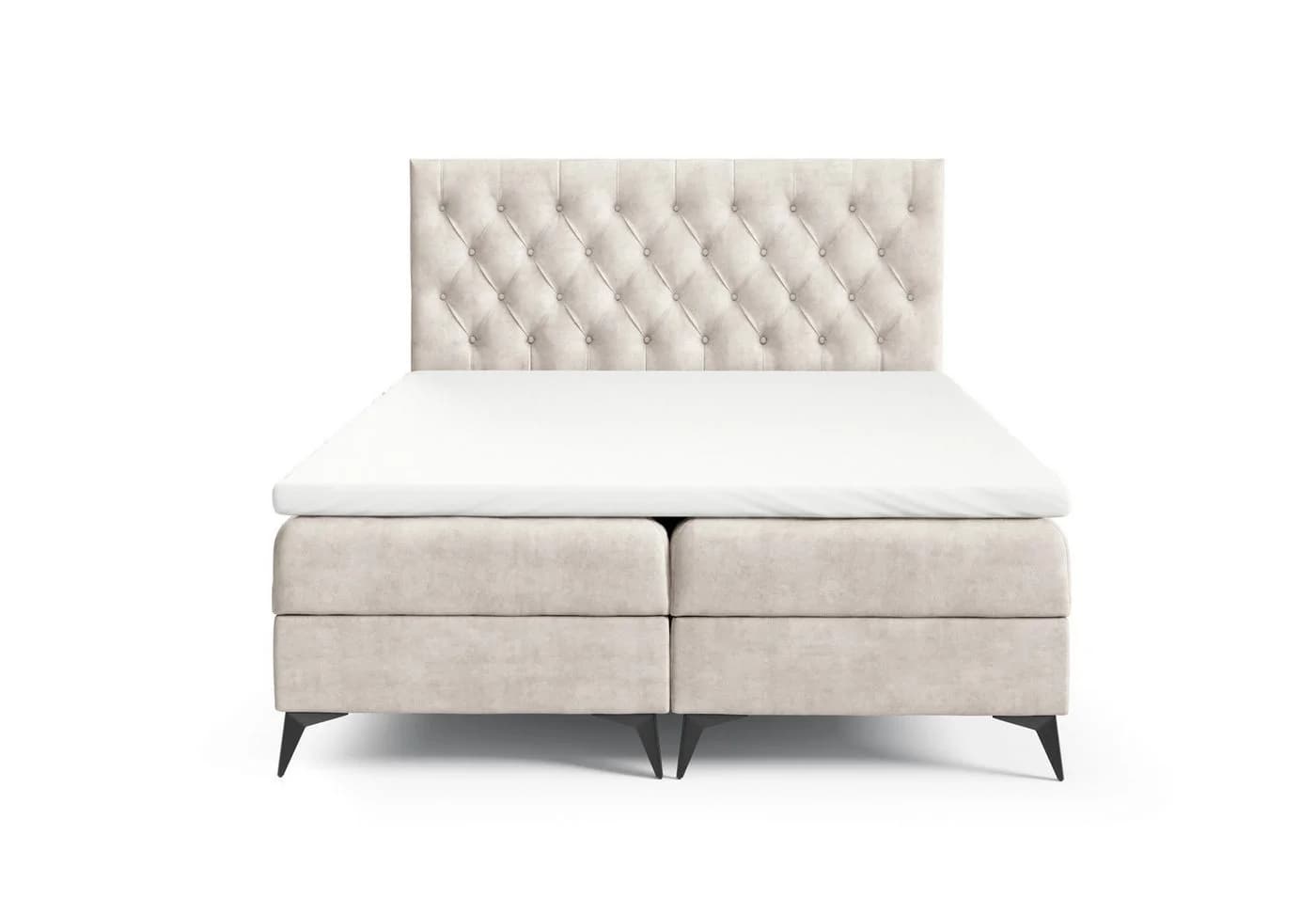 Best for Home Boxspringbett K18 SLIM mit Bettkasten und Bonellmatratze - Bild 2