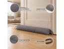 Best for Home Zugluftstopper Grau 107 cm Bild 1
