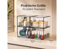 Best for Home Schubladenbox 4-teilig Transparent Stapelbar Bild 4