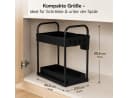 Best for Home Küchenorganizer-Set Schwarz 2-teilig Bild 3