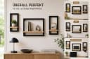 Best for Home Wandregal 3er-Set Modern Braun/Schwarz Holz Bild 1