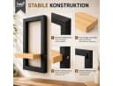 Best for Home Wandregal 3er-Set Modern Braun/Schwarz Holz Bild 4