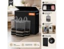 Best for Home Wäschekorb 180L 3 Fächer Schwarz Bild 5