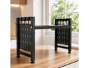 Best for Home Mikrowellenregal Schwarz 2-stufig ausziehbar Bild 2