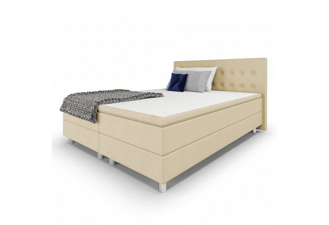 Best for Home Boxbett Neo Sawana Bonellfederkernmatratze mit Topper Beige - Bild 2