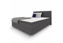 Best for Home Boxspringbett mit Bonnell-Matratze & Topper Grau Bild 2