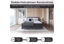 Best for Home Boxspringbett mit Bonnell-Matratze & Topper Grau Bild 5
