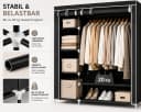 Best for Home XXL Stoffkleiderschrank faltbar mit Kleiderstange Bild 4
