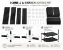 Best for Home XXL Stoffkleiderschrank faltbar mit Kleiderstange Bild 5