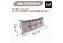 Best for Garden Bankauflage 120x40 cm Grau Rutschfest Wetterfest Bild 1