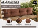 Best for Garden Dekokissen Bankauflage Braun Wetterfest Bild 5