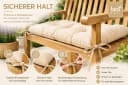 Best for Garden Dekokissen Bankauflage 120x40 cm Wetterfest Bild 3
