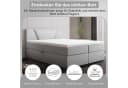 Best for Home Boxspringbett mit Bonellfederkern, Topper & Stauraum silber Bild 1
