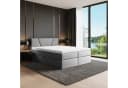 Best for Home Boxspringbett mit Bonellfederkern, Topper & Stauraum silber Bild 2