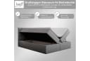 Best for Home Boxspringbett mit Bonellfederkern, Topper & Stauraum silber Bild 3
