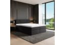 Best for Home Boxspringbett mit Bonellfederkern, Topper & Stauraum grau Bild 2