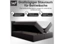 Best for Home Boxspringbett mit Bonellfederkern, Topper & Stauraum grau Bild 3