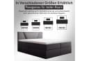 Best for Home Boxspringbett mit Bonellfederkern, Topper & Stauraum grau Bild 5